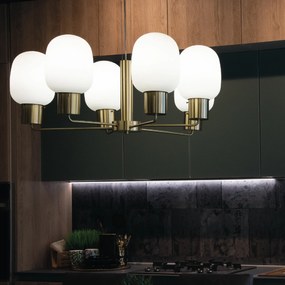 Lampadario Fellini Class  Colore Oro 25W