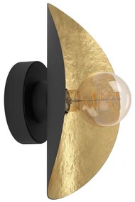 Eglo 390394 - Applique SACEDA 1xE27/40W/230V nero/oro