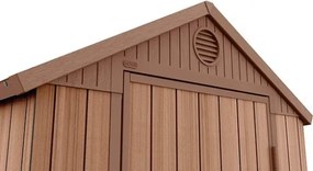 Casetta Da Giardino In Resina 125,8x184,5x205,1H Cm Darwin 4x6 Marrone Keter