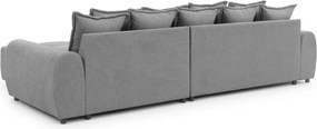 Divano angolare grigio (con penisola a destra/con chaise lounge) Albane – Ropez