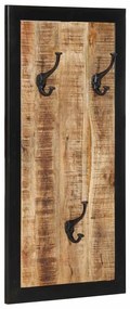Appendiabiti 40x2x80 Cm İn Legno Massello Grezzo Di Mango /