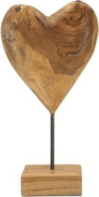 Scultura Dobu In Teak Riciclato Cm 20X12X37 (Pezzi Unici - Non Rip. In Serie)