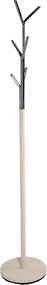 Appendiabiti da terra Leta in metallo bianco e cromato – altezza 174 cm