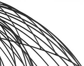 Plafoniera di design nera 66 cm - Pua