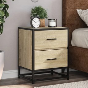 Comodini 2pz Rovere Sonoma 40x31x50 Cm İn Truciolato /