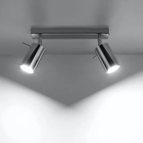 Sollux SL.0728 - Faretto RING 2xGU10/10W/230V