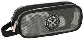 Astuccio Scuola Safta Stone Nero 21 x 8 x 6 cm