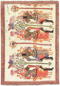Meshkin Tappeto 130x210 (Iran) Annodato A Mano