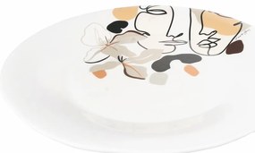 Piatto da portata in ceramica, ø 35 cm Face to Grey - VDE Tivoli 1996