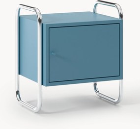 Comodino in metallo Robyn, apertura verso sinistra o destra