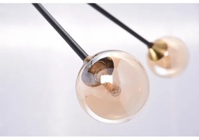 Azzardo AZ4700 - Lampadario su palo SOLEN 6xG9/30W/230V nero/oro