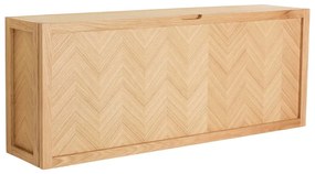 Scarpiera a cerniera in legno di quercia Herringbone - Hübsch