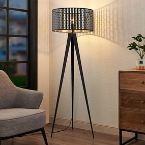 Lampada da terra Thoralf Lindby, Nero, Soggiorno / Sala da pranzo, Metallo, Lampada da terra