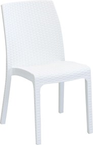 ALMA - sedia da giardino impilabile in wicker stampato