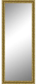 Specchio rettangolare in legno oro 60 x 170 cm