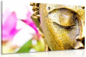 Stampa su tela – Volto dorato di Buddha