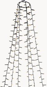 Decorazione a LED da interno-esterno per albero con funzione timer, bianco caldo