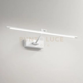 Gap451n- applique a parete in metallo bianco a led 4000k 525lm 10w ...