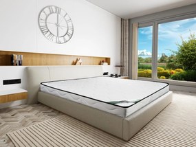 Materasso 160 x 200 cm schiuma e rivestimento bambù sp. 15 cm  - KANANI di NATUREA