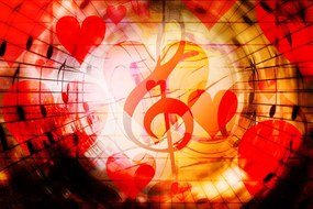 Carta da parati – Amore per la musica