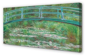 Quadro su tela Ponte dipinto 100x50 cm