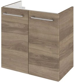Mobile da bagno sotto lavabo SENSEA Remix marrone opaco L 60 x H 57.7 x P 33 cm 2 ante, lavabo non incluso