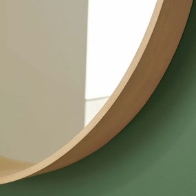 Specchio LIVA tondo in vetro marrone 80 x 60 cm