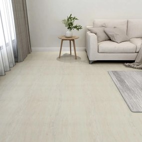 Listoni Per Pavimenti Autoadesivi 55 Pz İn Pvc 5,11 M² Crema /