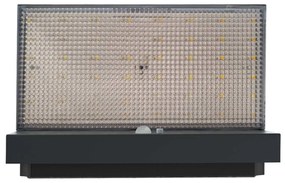 Applique LED Solare Minimal Nera con Sensore di Movimento Colore Bianco Naturale 4.000K