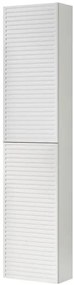 Colonna per mobile bagno Pixel 2 ante P 27 x L 30 x H 160 cm laccato opaco bianco