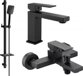 Mexen Uno DQ62 set da bagno, nero - 71403DQ62-70