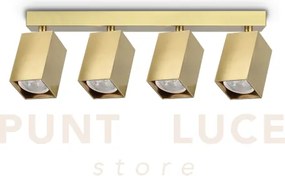 Dynamite faretto ottone orientabile 4 luci attacco gu10 38,5cm lamp...