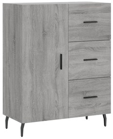 Credenza grigio sonoma 69,5x34x90 cm in legno multistrato