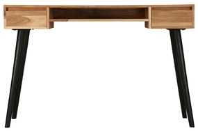 Scrittoio in legno massello di acacia 118x45x76 cm