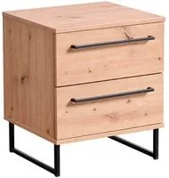 comodino moderno 2 cassetti cm 45,5 x 35 x 54 h - ZENWOOD