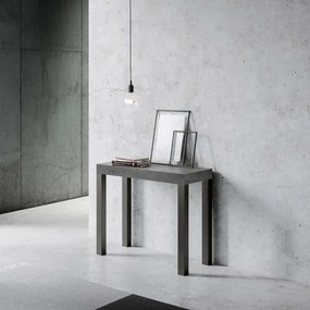 Consolle Allungabile EveryDay 90x40 cm Cemento Fino a 3 metri da 14 posti