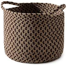 benuta Nest Cestino Nandi Beige/Marrone 30x30x25 cm - Tappeto design moderno soggiorno