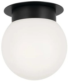 Kichler KL-ALBERS-F-G-BK - Plafoniera ALBERS 1x E27/40W/230V, Ø 20,3 cm, nero