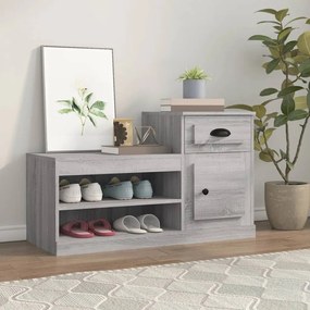 Scarpiera Grigio Sonoma 100x42x60 Cm İn Legno Multistrato /