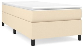 Giroletto a molle crema 90x200 cm in tessuto