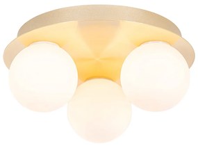 Plafoniera da bagno moderna ottone 3 luci - Cederic
