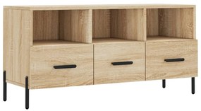 Mobile porta tv rovere sonoma 102x36x50 cm in legno multistrato