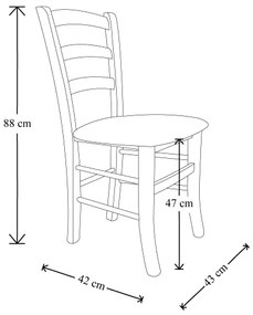 Sedie in legno faggio Bianco seduta paglia - VENEZIA SET DA 2