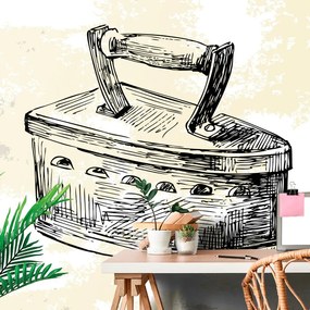 Carta da parati – Ferro da stiro retrò