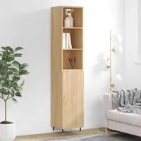 Credenza Rovere Sonoma 34,5x34x180 cm in Legno Multistratocod mxl 77577