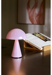 Lampada da tavolo dimmerabile a LED rosa chiaro (altezza 20 cm) Mush - Hübsch