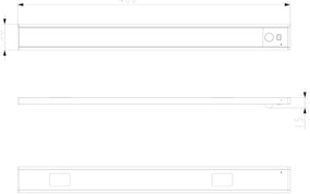 Barra LED 1.2W Ricaricabile per Armadi 40cm CCT Bianco Variabile