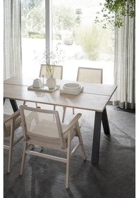 Tavolo da pranzo pieghevole con piano in rovere 170x100 cm Carradale - Rowico