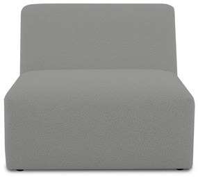 Modulo divano grigio in tessuto bouclé (parte centrale) Roxy - Scandic