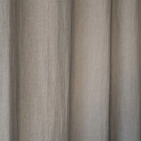 Tenda di lino beige con passanti Night Time, 250 x 140 cm Natural - Linen Tales